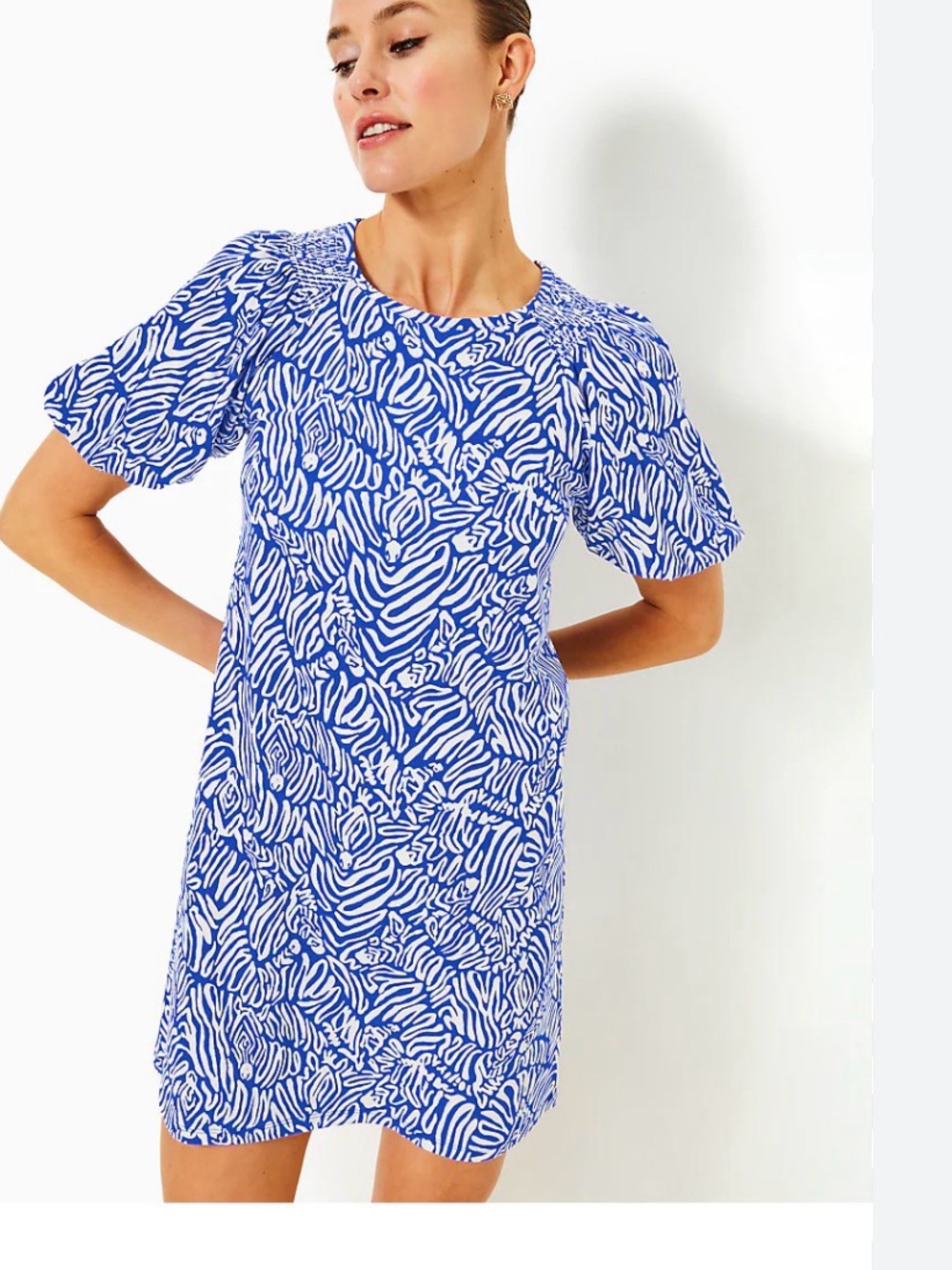 Lilly Pulitzer puff sleeve dress MEDIUM